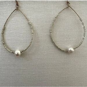 Pearl beaded earrings